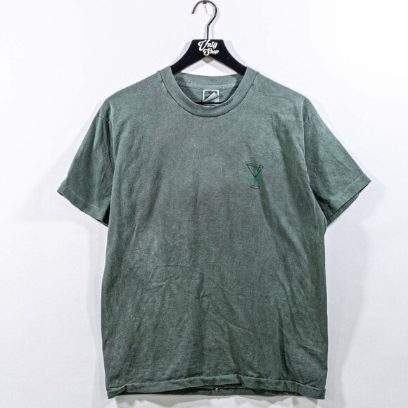Tanqueray Martini Promo T-Shirt Large VTG 90s Liquor Retro Streetwear Overdyed - Picture 1 of 8